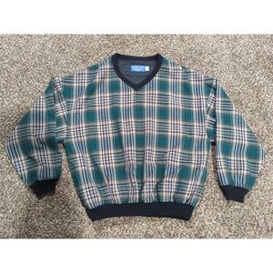 VTG 1990's Pendleton Men's 100% Virgin Wool Pullover Windbreaker Jacket Sz L Y2K